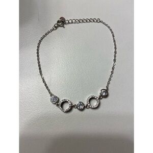 Boutique Sterling Silver Encrusted Gem Bracelet